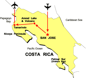 EcoAdventures Costa Rica Volcanoes & Beaches Tour