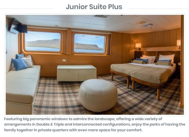 M/V Galapagos Legend Junior Suite Plus Cabin