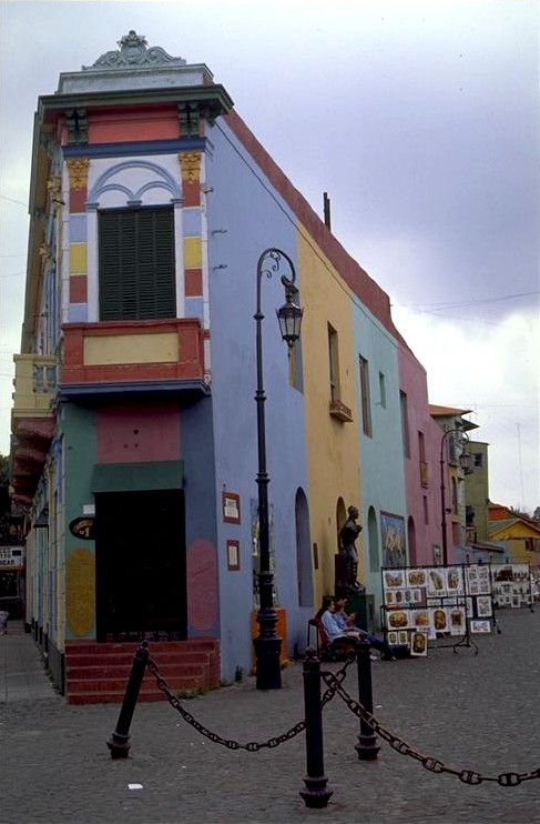 Colorful Buildings in Buenos Aires' La Boca District