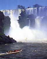 Take a boat ride up to the Devil's Throat, Iguassu Falls