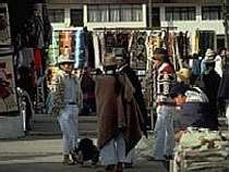 Men at the daily market, Otavalo, Ecuador