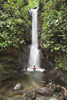 Waterfall near Pacuare Lodge, Costa Rica
