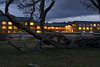 Dusk, Rio Serrano Lodge, Torres Paine Park, Chile