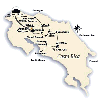 Location Map, Arenal Kioro Hotel, La Fortuna, San Carlos, Costa Rica