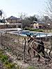 Horse Plowing Vineyard Near Pool, Finca Adalgisa Hotel, Mendoza, Argentina