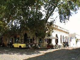 Dine at one of the charming outdoor cafes while staying in Colonia!