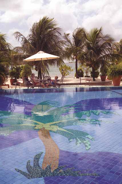 Chabil Mar Beachside Swimming Pool, Chabil Mar Resort Hotel, Placencia Peninsula, Belize