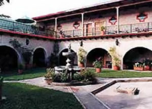 Courtyard, Posada de Don Rodrigo, Panajachel, Lake Atitlan, Guatemala