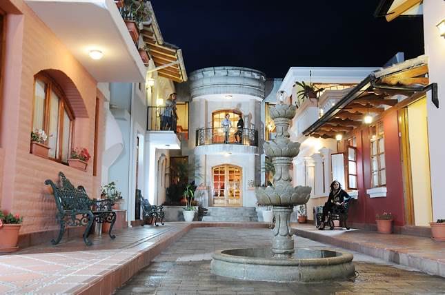Inner Courtyard, Ricon del Puembo Hotel, Puembo, Ecuador