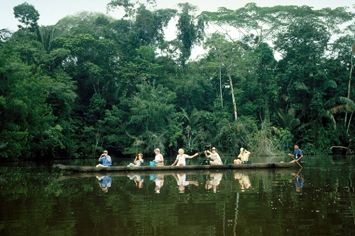 Canoeing on Lake Pilchicocha, Sacha Lodge, Napo River, Coca, Ecuador