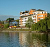 View from Lake, Hotel Cabanas del Lago, Puerto Varas, Chile