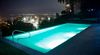 Pool Nighttime, Casa Higueras Hotel, Valparaiso, Chile