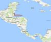 Central America Map, Chabil Mar Resort Hotel, Placencia Peninsula, Belize