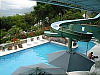Swimming Pool & Waterslide, Posada de Don Rodrigo Hotel, Panajachel, Lake Atitlan, Guatemala