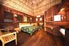 Two-Bedroom Family Cabana, Parent’s King Bedroom with Adjoining Door, Lamanai Outpost Lodge, Orange Walk, Belize
