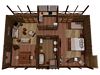 Amazon Villa Room Floor Plan, Refugio Amazonas Hotel, River National Reserve, Tambopata, Puerto Maldonado, Peru