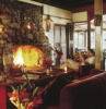 Lobby Fireplace, Blancaneaux Lodge, Mountain Pine Ridge, Belize