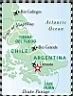 Tierra del Fuego Map, Del Glaciar Hotel, Ushuaia, Argentina
