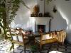Dining Room Fireplace, Old House, Finca Adalgisa Hotel, Mendoza, Argentina
