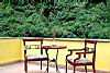 Patio Table, Hatuchay Tower Hotel, Aguas Calientes, Peru
