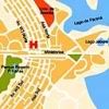 Location Map, Kubitschek Palace Hotel, Brasilia, Brazil