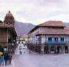 Hotel on the corner of Plaza de Armas, Cuzco, Peru