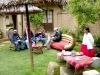 Garden Coffee Service, Posada del Inca Hotel, Sun Island, Lake Titicaca, Bolivia