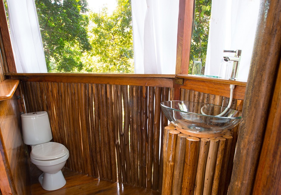 Treehouse Nine-Serena Bathroom, Treehouse Lodge, San Juan Bautista Iquitos, Loreto, Peru