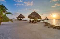Beach and Pier, Xanadu Island Resort, Ambergris Caye, Belize