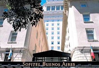 Formerly constructed as the Mihanovich Tower in 1929, now it is beautifully renovated as the Sofitel Hotel, Buenos Aires, Argentina.